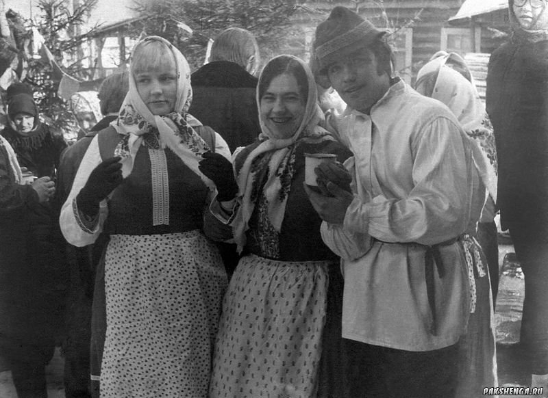 На празднике "Проводы зимы", в 70-х