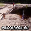 Чурга, 11 июля, временный мост
