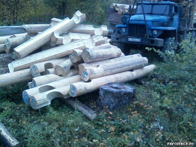19 и 20 сентября привезен сруб церкви