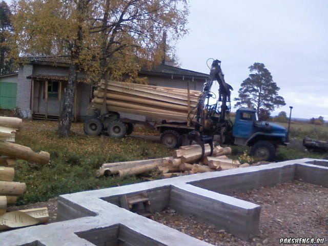 19 и 20 сентября привезен сруб церкви