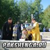 д. Пакшеньга 31 августа приезд Владыки Василия для освящения фундамента строящегося храма в честь св. блаж. Матроны Московской.
