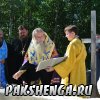 д. Пакшеньга 31 августа приезд Владыки Василия для освящения фундамента строящегося храма в честь св. блаж. Матроны Московской.