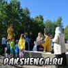 д. Пакшеньга 31 августа приезд Владыки Василия для освящения фундамента строящегося храма в честь св. блаж. Матроны Московской.
