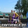 д. Пакшеньга 31 августа приезд Владыки Василия для освящения фундамента строящегося храма в честь св. блаж. Матроны Московской.