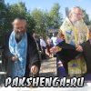 д. Пакшеньга 31 августа приезд Владыки Василия для освящения фундамента строящегося храма в честь св. блаж. Матроны Московской.