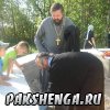 д. Пакшеньга 31 августа приезд Владыки Василия для освящения фундамента строящегося храма в честь св. блаж. Матроны Московской.