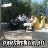 д. Пакшеньга 31 августа приезд Владыки Василия для освящения фундамента строящегося храма в честь св. блаж. Матроны Московской.