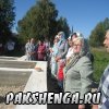 д. Пакшеньга 31 августа приезд Владыки Василия для освящения фундамента строящегося храма в честь св. блаж. Матроны Московской.