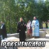 д. Пакшеньга 31 августа приезд Владыки Василия для освящения фундамента строящегося храма в честь св. блаж. Матроны Московской.